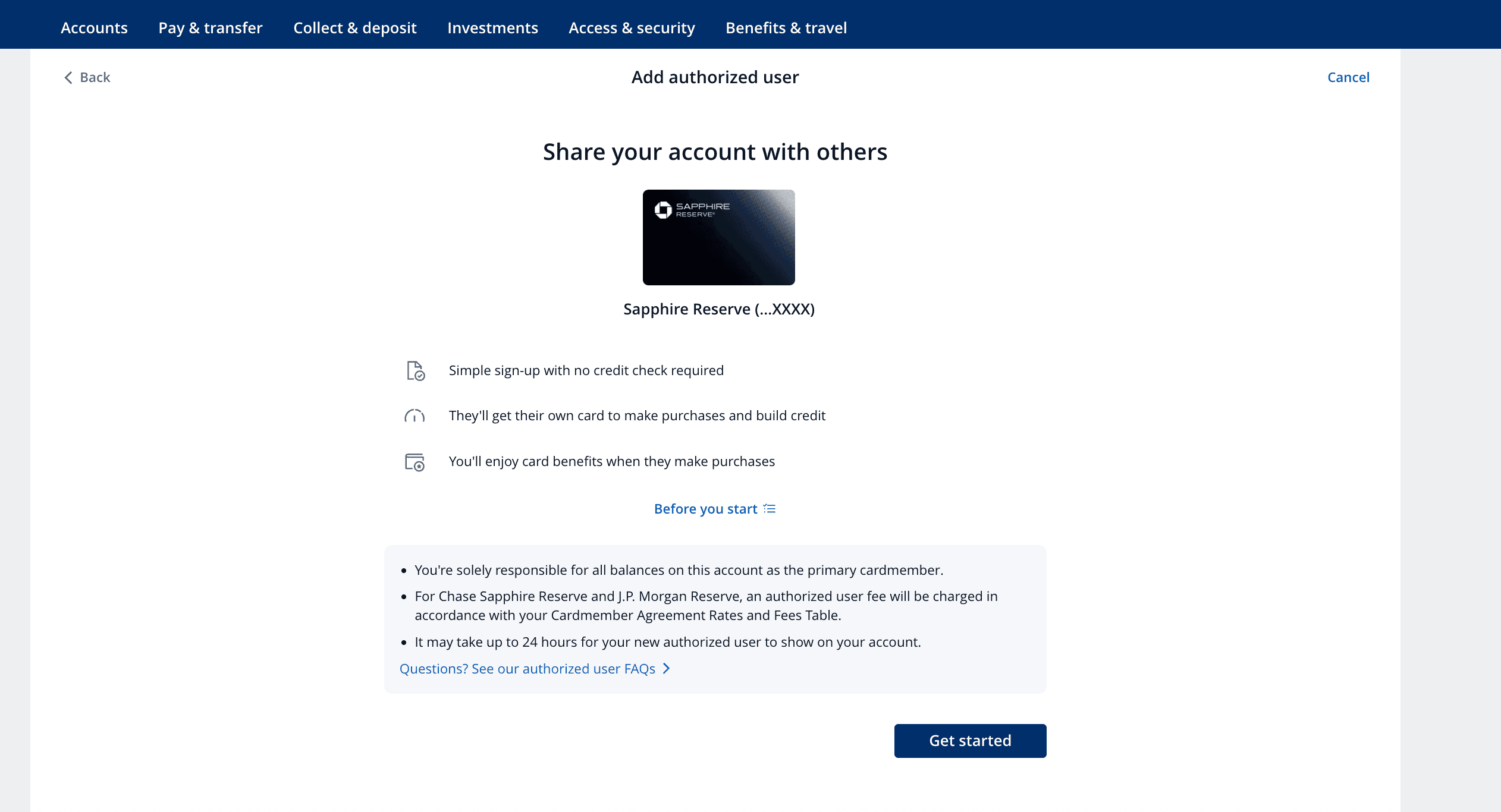 Chase Sapphire Reserve Authorized User Benefits 2026